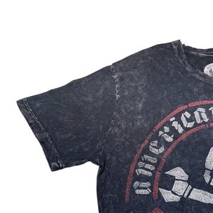Affliction Mens American Customs Black Graphic Tee - Size Large